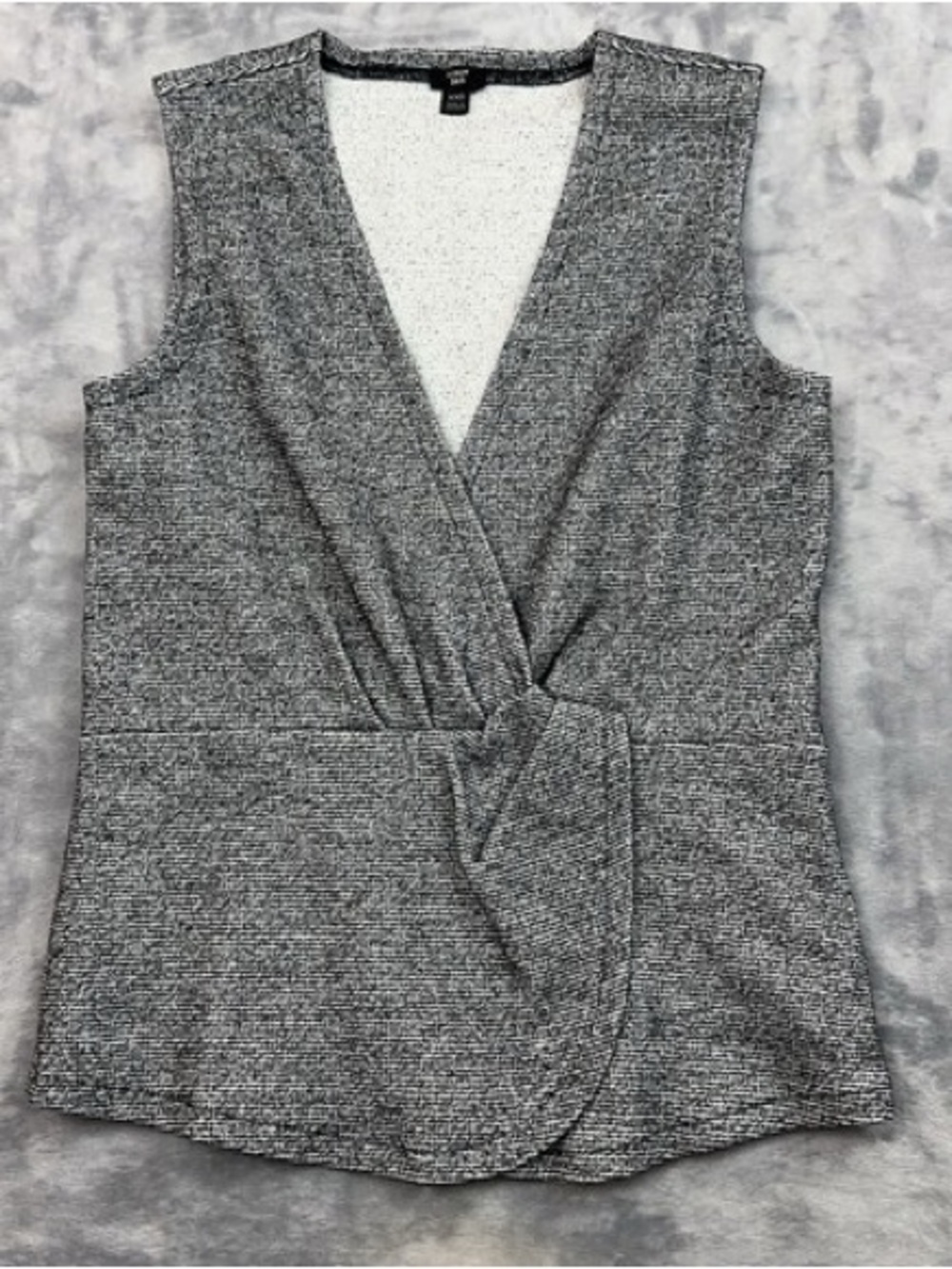 J.Crew 365 Bouclé Twist Peplum Tank Top